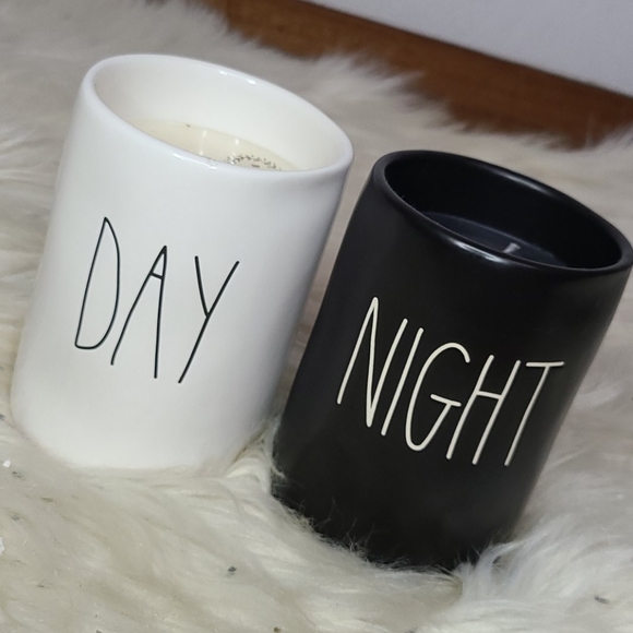 Rae Dunn Other - NWOT Rae Dunn Day & Night candles 🕯